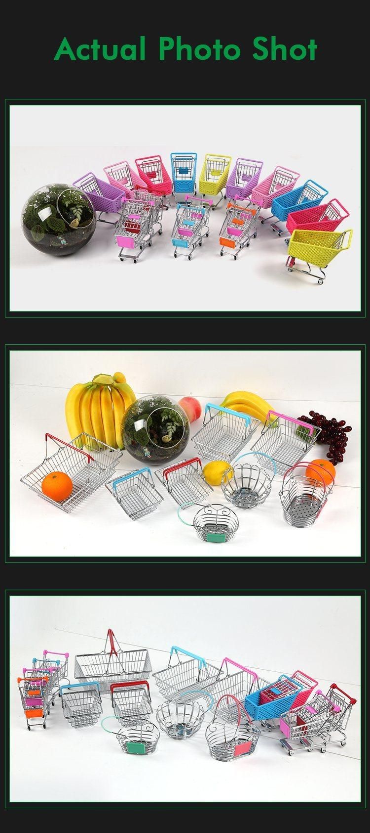 Miniature Supermarket Children Shopping Cart Organizer