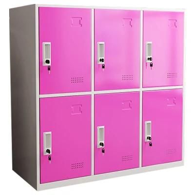 Small Colorful Locker Children School Lockers Knock-Down DIY Cabinet Storage for Sale Good Quality Multi Door Steel 0.5-1.0mm