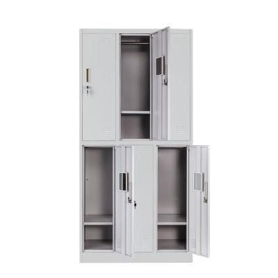High Quality 6 Doors Steel Cabinets Office Furniture School Cupboard for Clothes