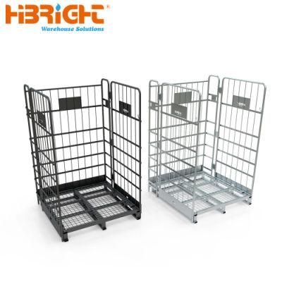 Wire Roll Cage Container Warehouse Use