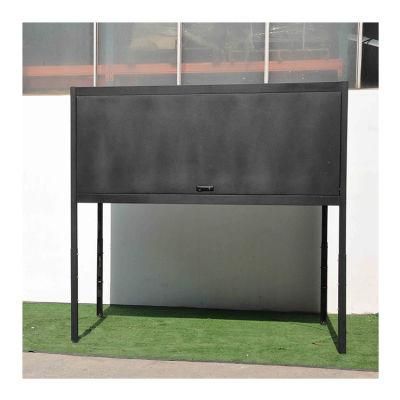 White and Black Steel Outdoor Garage Car Parking Storage Cabinet Over Car Bonnet Locker for Bicycles