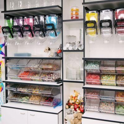Plastic Cereal Grain Dispenser Candy Gravity Bins Bulk Food Dispensers