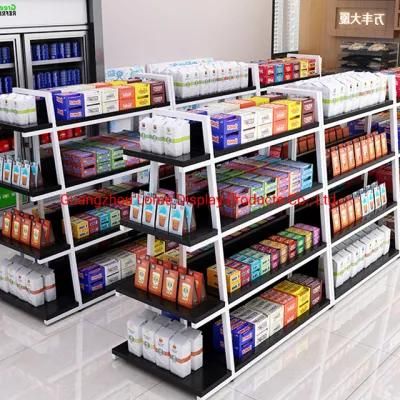 Retail Display Showcase for Shop Supermarket Shelves Steel Wood Shelves