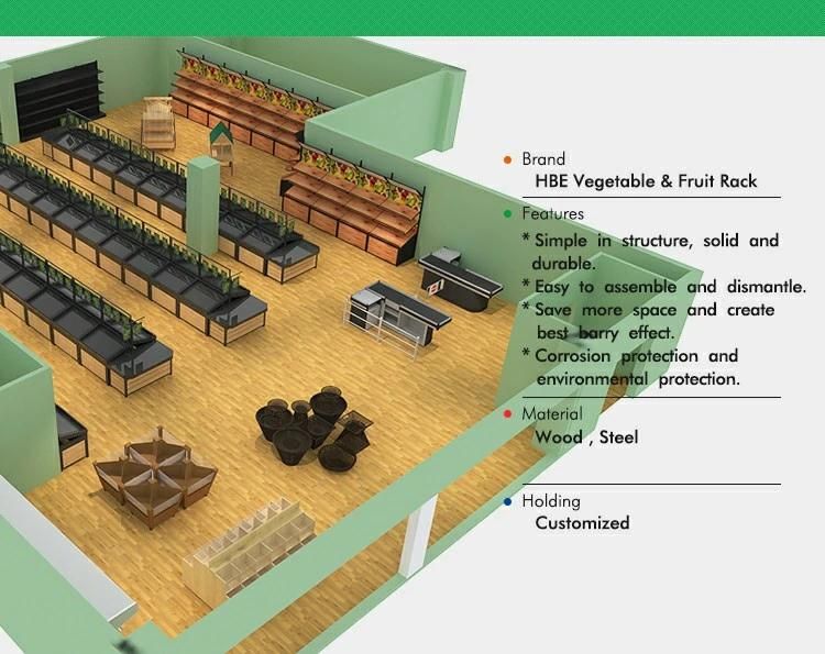 Supermarket Best Selling Good Appearance Supermarket Rack Vegetable and Fruit