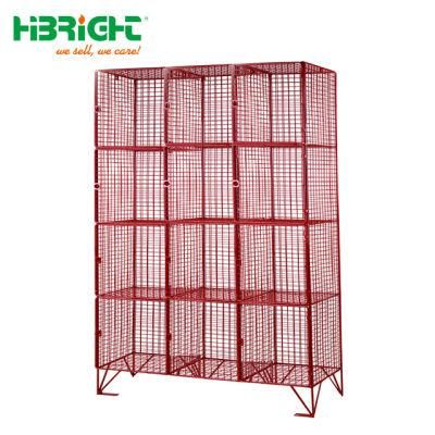 Metal Wire Mesh Lockers for Storage with Doors