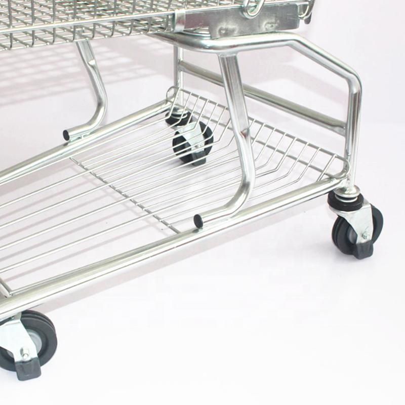 Trolley Supermarket Grocery Shopping Trolleys with Wheels Foldable Shopping Trolley for Sale