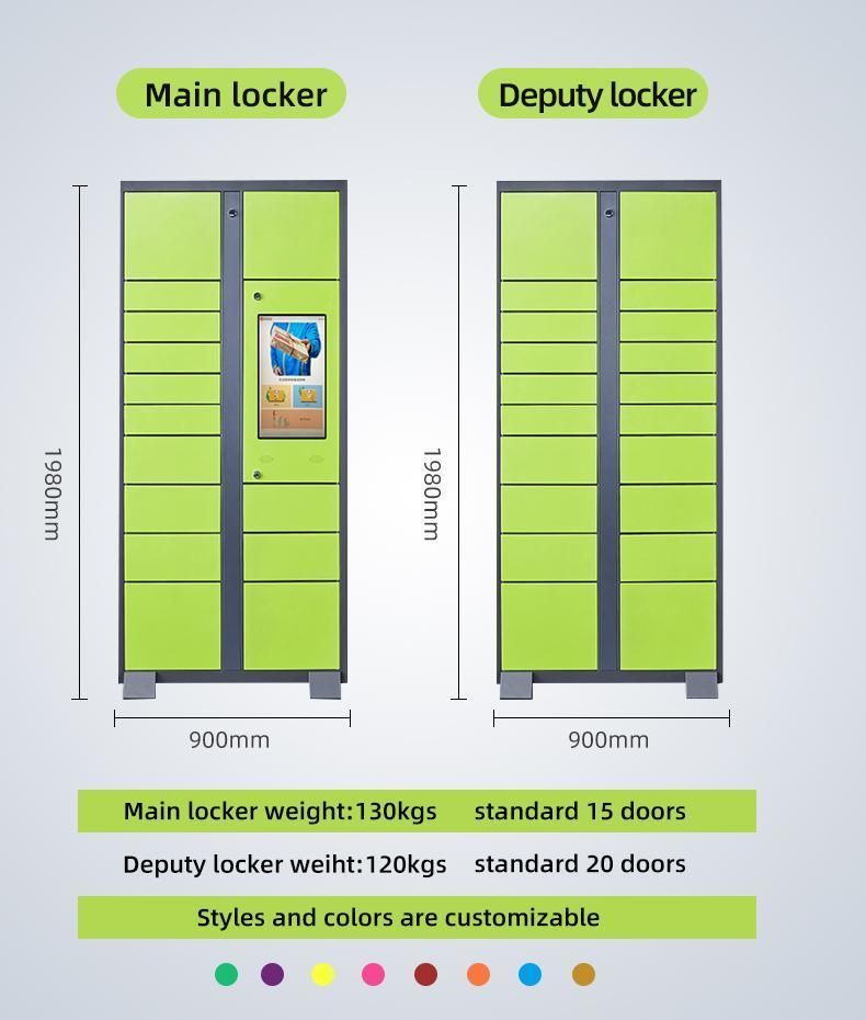 Outdoor Gym School Intelligent Controller Storage Cabinet Smart Electric Parcel Delivery Locker