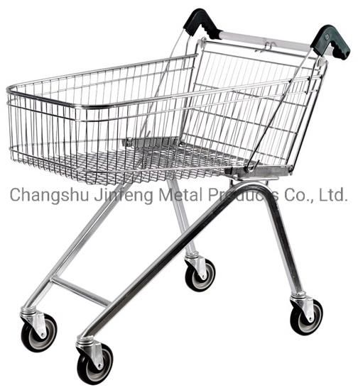 Supermarket Shelf Metal Shopping Carts Trolleys with Wheels