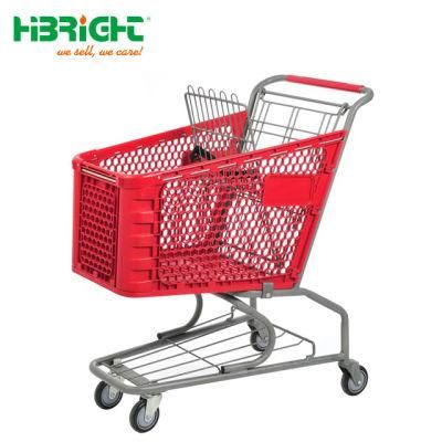 Supermarket Plastic Shopping Cart Plastic Shopping Trolley