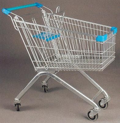 Standard Supermarket Shopping Cart with Baby Seat