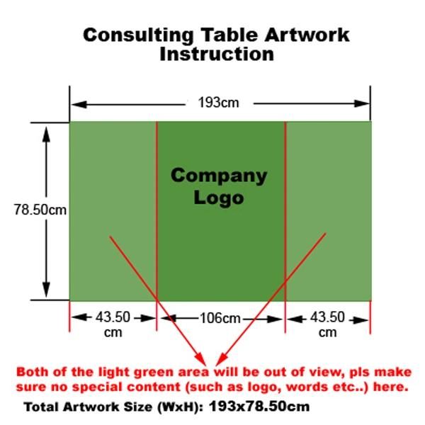 Portable Front Desk Pop up Table Promotion Counter