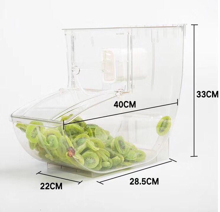 New Commercial High Clear Candy Box Plastic Food Container Bulk Food Bin for Shop