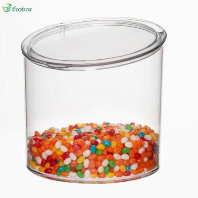 Supermarket Plastic Box Airtight Round Candy Bins Scoop Bin
