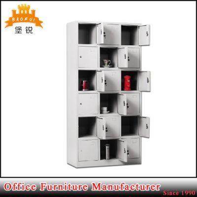 Jas-078 Factory Directly Sale Staff Use 18 Door Metal Storage Locker