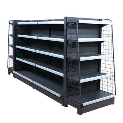 New Style Steel and Wood Material Supermarket Display Rack Shelf