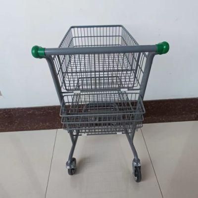 Factory Wholesale Wheel Steel Folding Kid Chair Shopping Cart Shopping Bag Basket Trolley