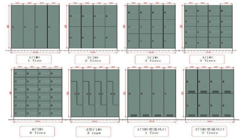 Customizable Phenolic Compact Laminate Cabinet Storage 4 Drawer