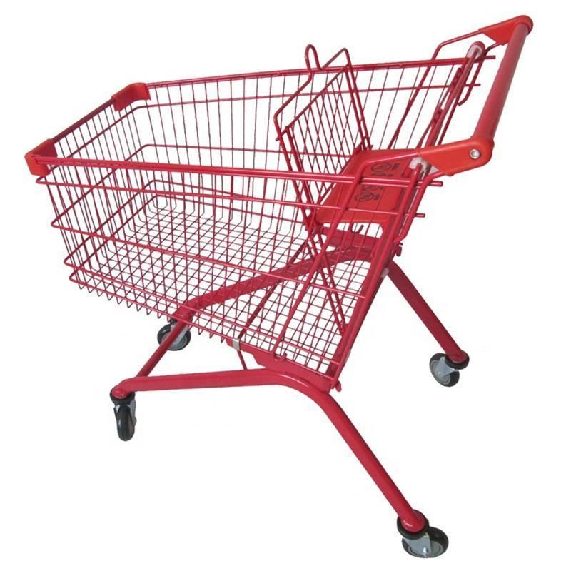 Big Large Metal Shopping Trolley for Supermarket