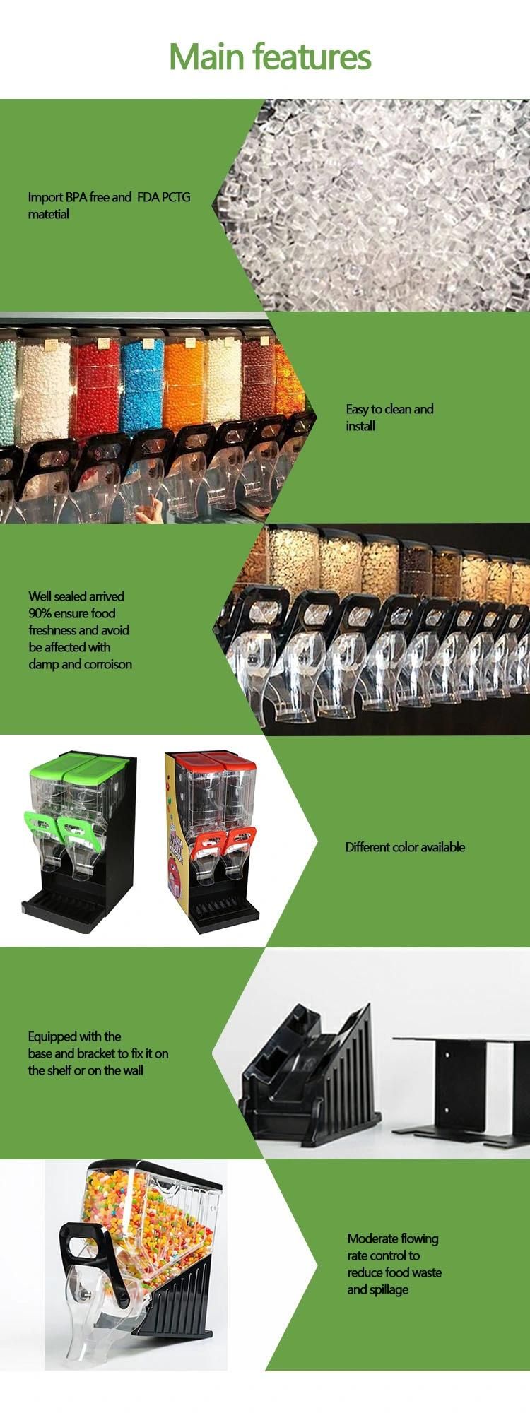 Ecobox Factory Supply Wholesale Candy Dispenser Gravity Bin Grain Dispenser