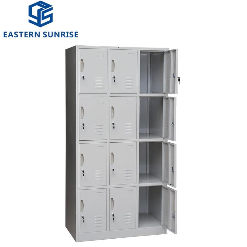 Office Furniture Customized Style 12 Doors Metal Cabinet Lockers