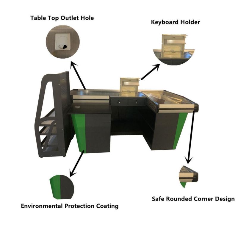 Store Cash Counter Design Cashier Table Checkout Counters