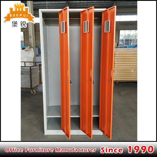 Fas-026 Various Cheap 3 Door Metal Wardrobe Cabinet Locker