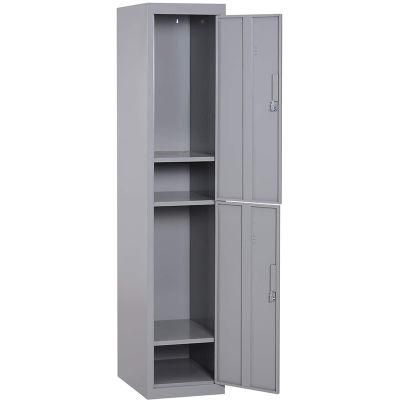 Metal Steel Storage Locker Clothes Wardrobe/ Gym Locker/ 2 Doors Clothes Locker