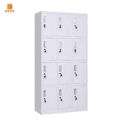 Dressing Room Metal 12 Door Worker Lockers with Lock