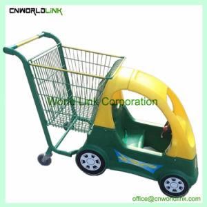 Kid Car Shape Supermarket Shopping Hand Trolley Children Cart