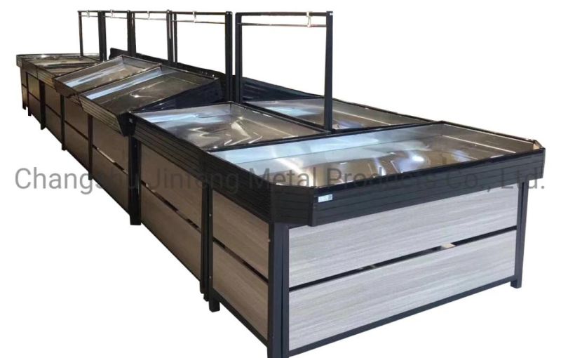 Supermarket Fruit Shelf Fruit and Vegetable Display Shelf Shopping Mall Vegetable Rack