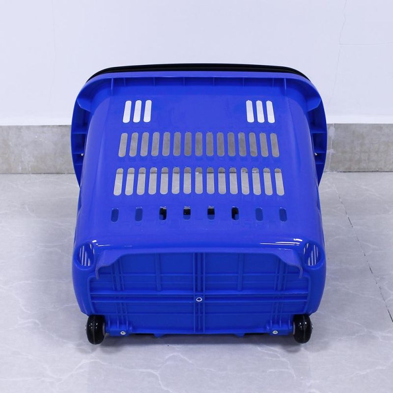 Supermarket Stores Plastic Basket with Handle