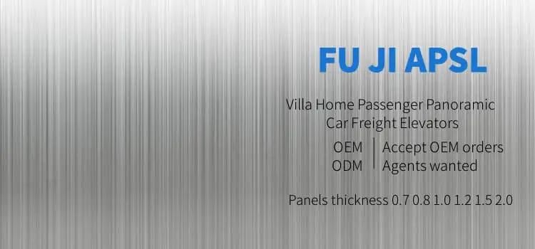 FU JI APSL Durable A Grade Elevator China Manufacturer