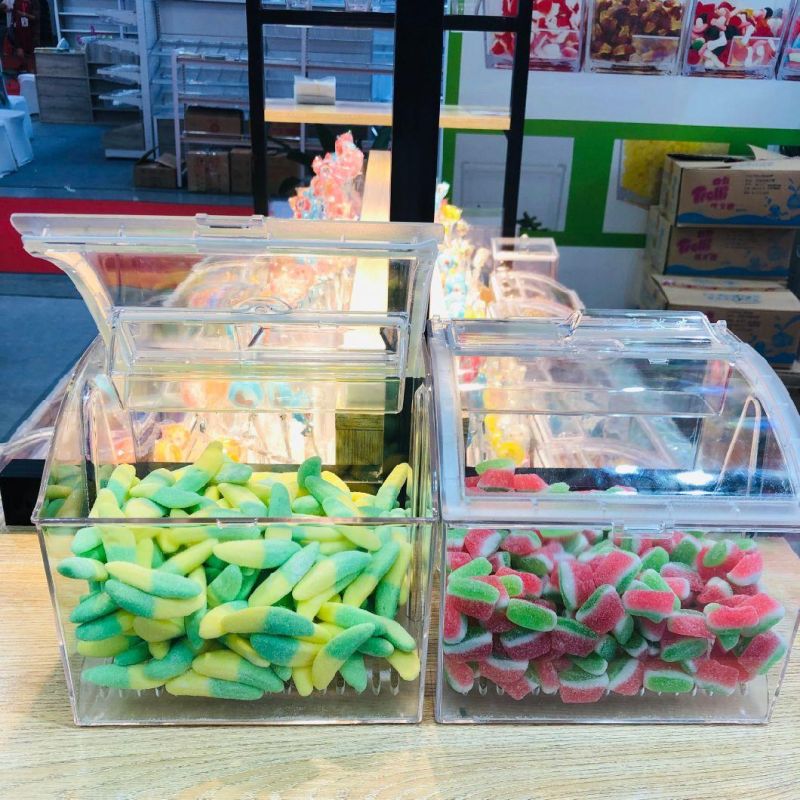 Candy Store Display Acrylic Nuts Container Wholesale Candy Bin for Foods