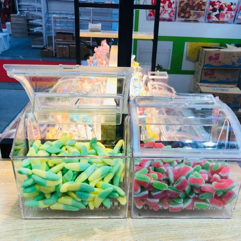 Candy Store Display Acrylic Nuts Container Wholesale Candy Bin for Foods