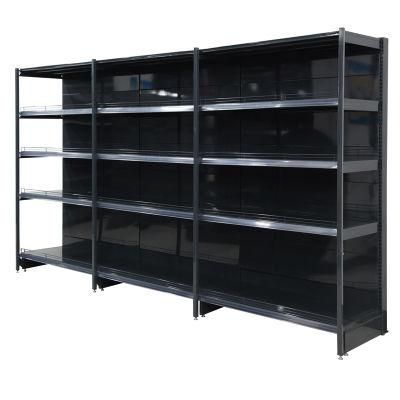 Hih-Quality Supermarket Metal Double-Side Display Back-Panel Shelves