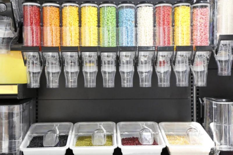Plastic Bulk Food Container Candy Bulk Bin for Store