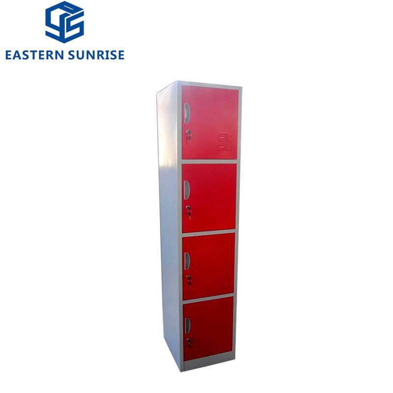 Cold Rolled Steel 4 Tier Metal Locker School Iron Locker