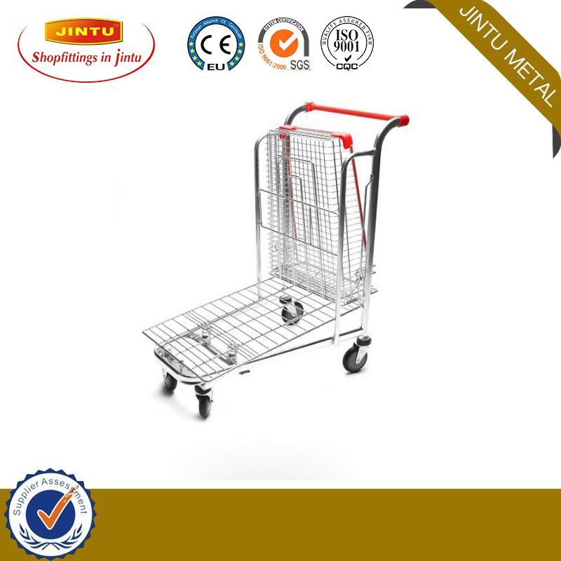 Supermarket Personal Shopping Trolley with 4 Wheels