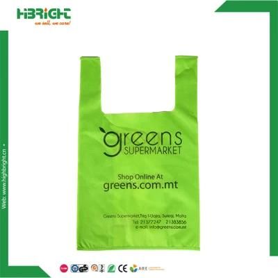 Reusable Hot Transfer Printing Non-Woven Fabric Shopping Bag for Supermarket