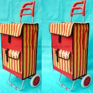 2 Wheel Smart Metal Supermarket Bag Hand Shopping Trolley Cart