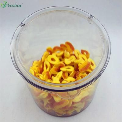 Round Container Plastic Jar Candy Box Bulk Dry Fruit Bins