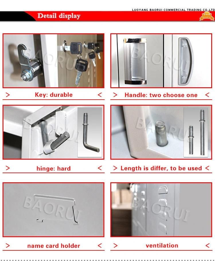 School or Public Place Use Storage Metal 8 Door Clothes Cabinet