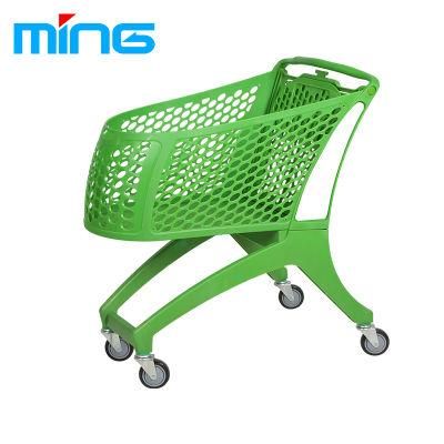 Colorful 130L Professional Manufacturer of Plastic Shopping Trolley