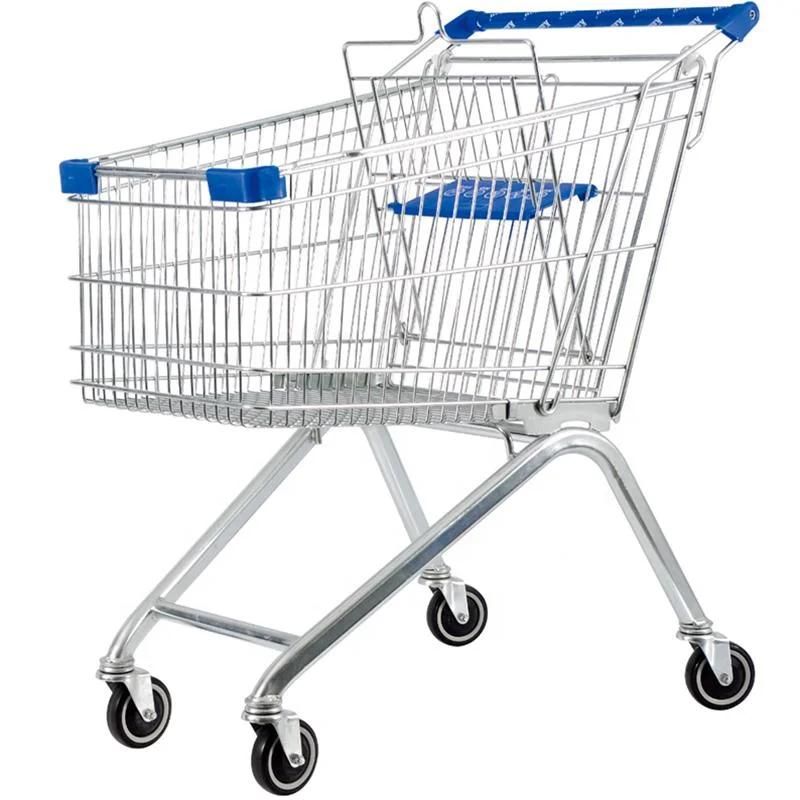 Light Weight Wheeled Shopping Trolley Polyester Rolling Shopping Cart