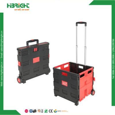 Foldable Pack N Roll Folding Plastic Shopping Trolley