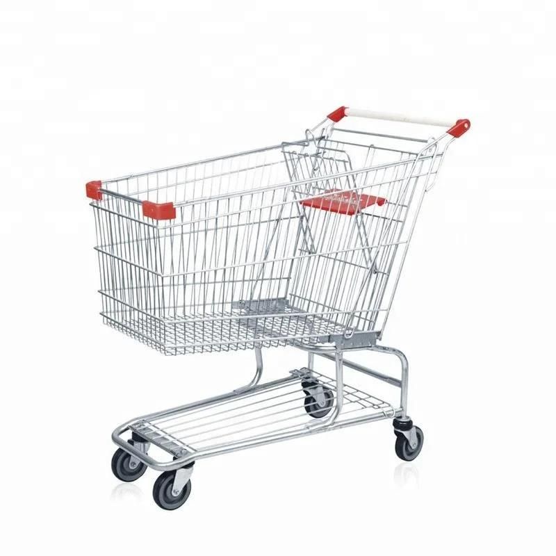 Convenient Store Supermarket Metal Basket Trolley