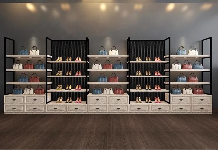 Shoe Store Wall Stand Sports Shoes Interior Furniture Display Wall Panel Decoration Shoes Shop