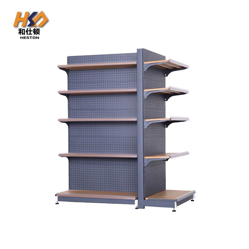 Factory Wholesale New Design Wood and Acrylic Retail Store Display Rack Supermarket Shelves Adjustable Storage Display Stand