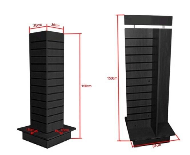Popular Modern Wooden Display Rack Stands for Slat Hooks