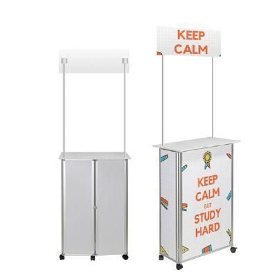 Popular Portable Aluminum Foldable Display Promotion Counter Table